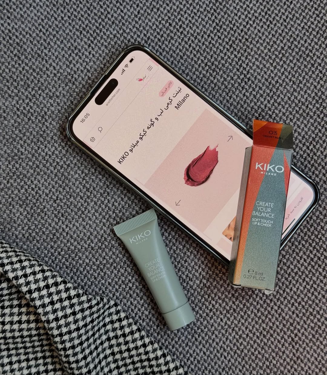 تينت لب و گونه KIKO